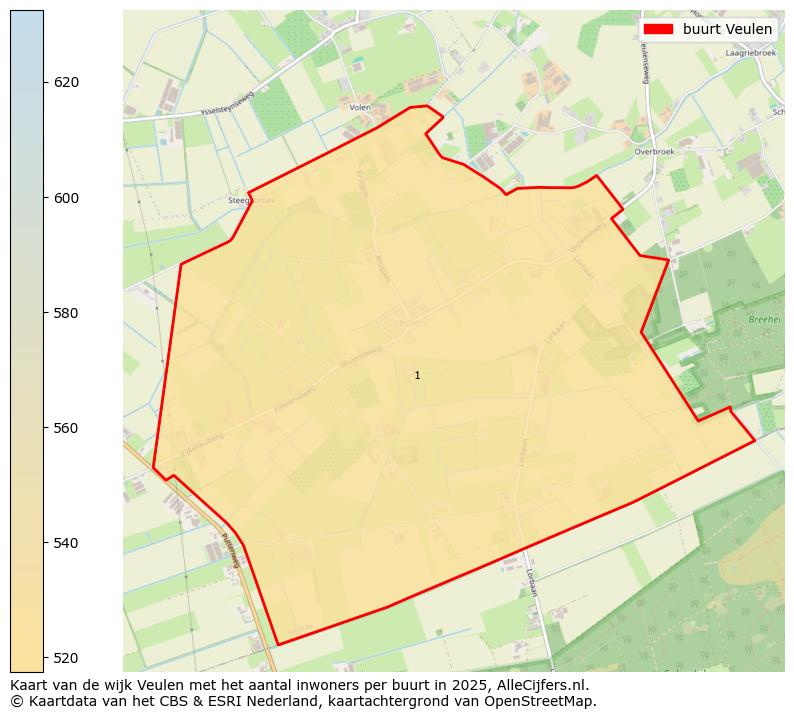 Afbeelding van de buurt Veulen op de kaart.