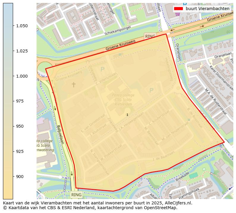Afbeelding van de buurt Vierambachten op de kaart.