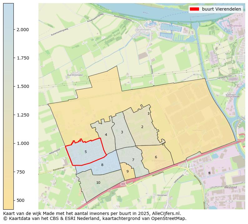 Afbeelding van de buurt Vierendelen op de kaart.