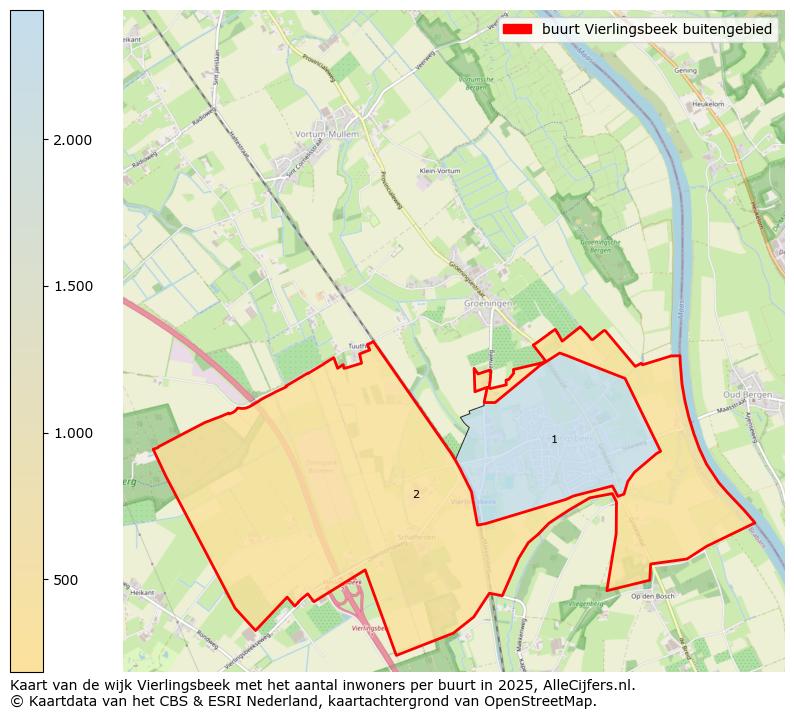 Afbeelding van de buurt Vierlingsbeek buitengebied op de kaart.