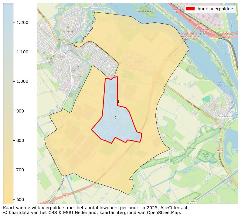 Afbeelding van de buurt Vierpolders op de kaart.