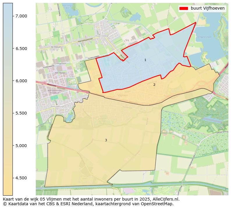 Afbeelding van de buurt Vijfhoeven op de kaart.