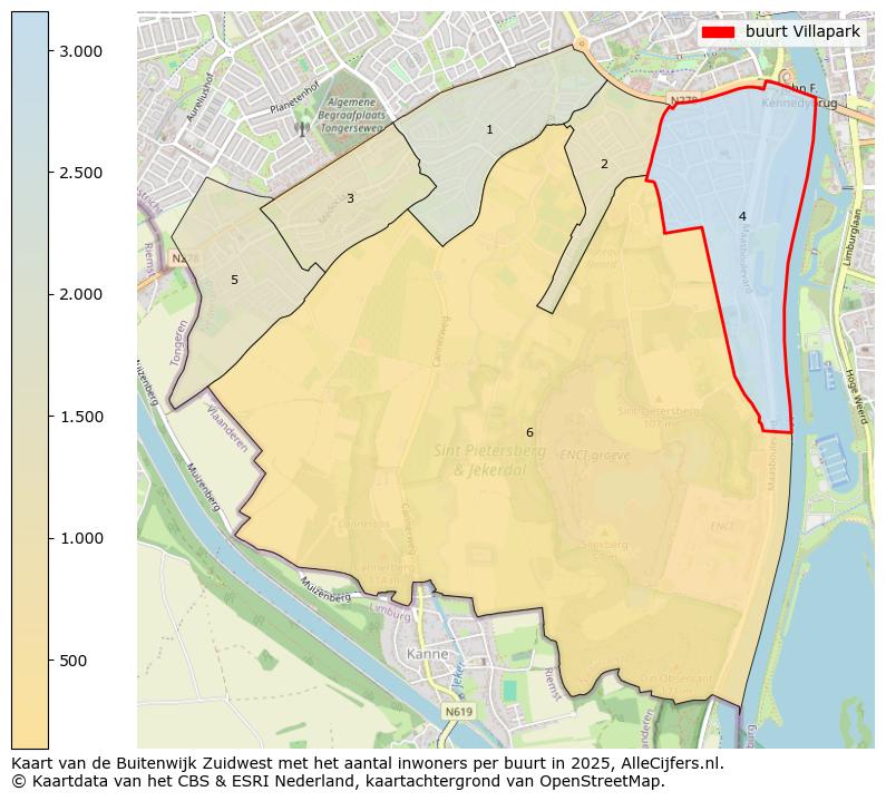 Afbeelding van de buurt Villapark op de kaart.
