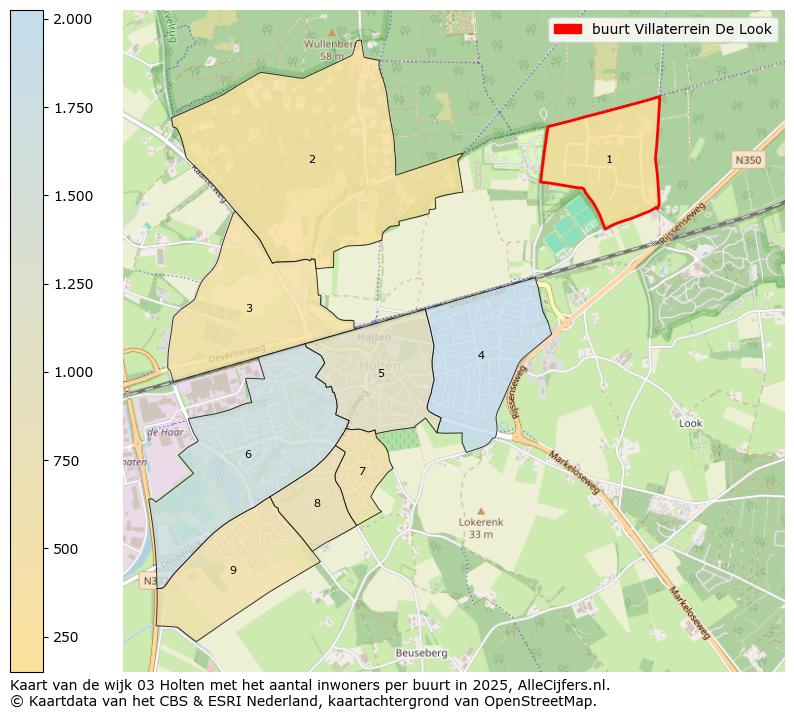 Afbeelding van de buurt Villaterrein De Look op de kaart.