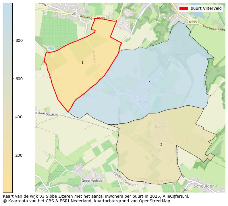 Afbeelding van de buurt Vilterveld op de kaart.