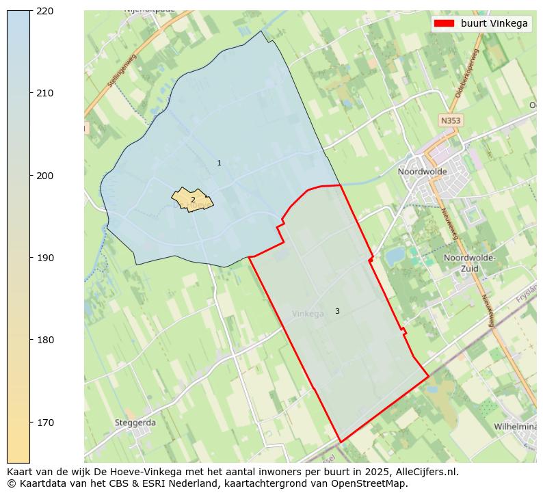 Afbeelding van de buurt Vinkega op de kaart.