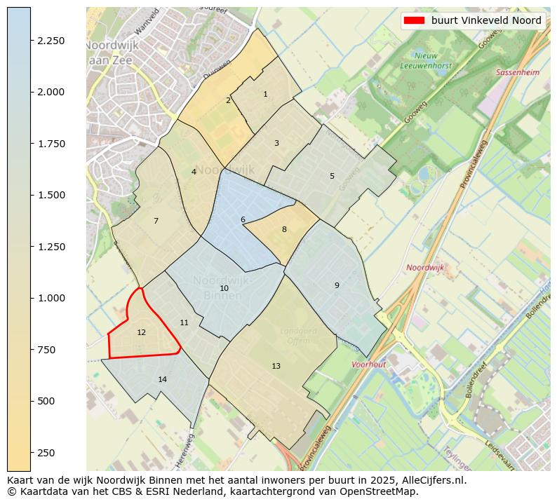 Afbeelding van de buurt Vinkeveld Noord op de kaart.