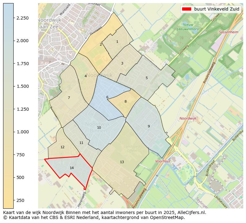 Afbeelding van de buurt Vinkeveld Zuid op de kaart.
