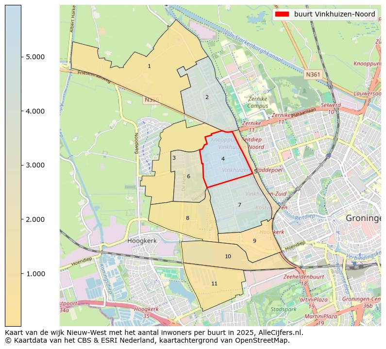 Afbeelding van de buurt Vinkhuizen-Noord op de kaart.