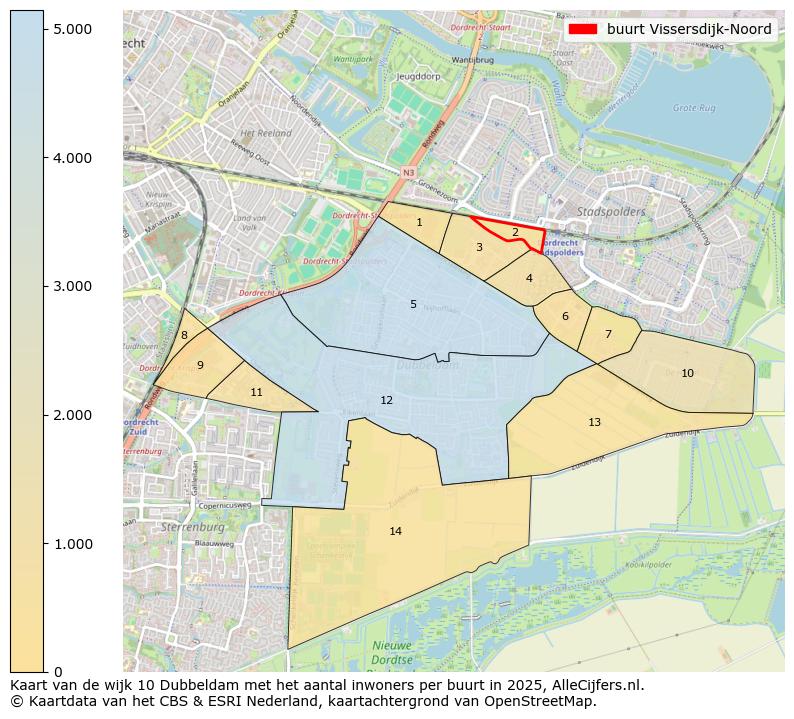 Afbeelding van de buurt Vissersdijk-Noord op de kaart.