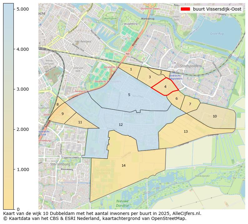 Afbeelding van de buurt Vissersdijk-Oost op de kaart.