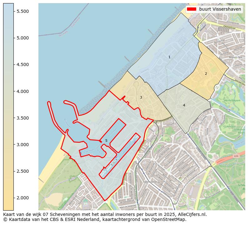Afbeelding van de buurt Vissershaven op de kaart.