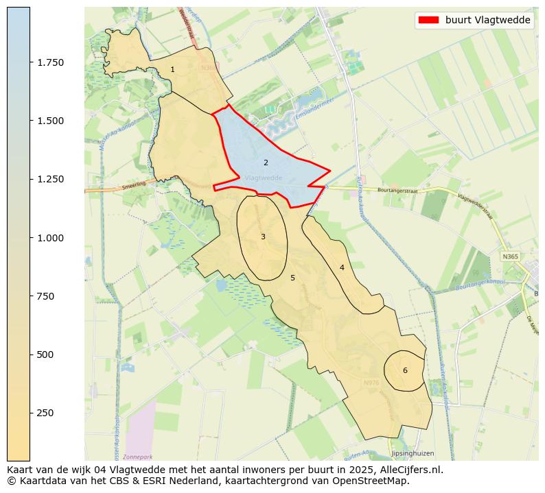 Afbeelding van de buurt Vlagtwedde op de kaart.