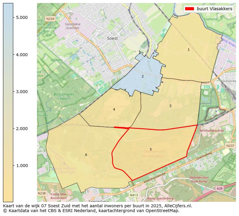 Afbeelding van de buurt Vlasakkers op de kaart.