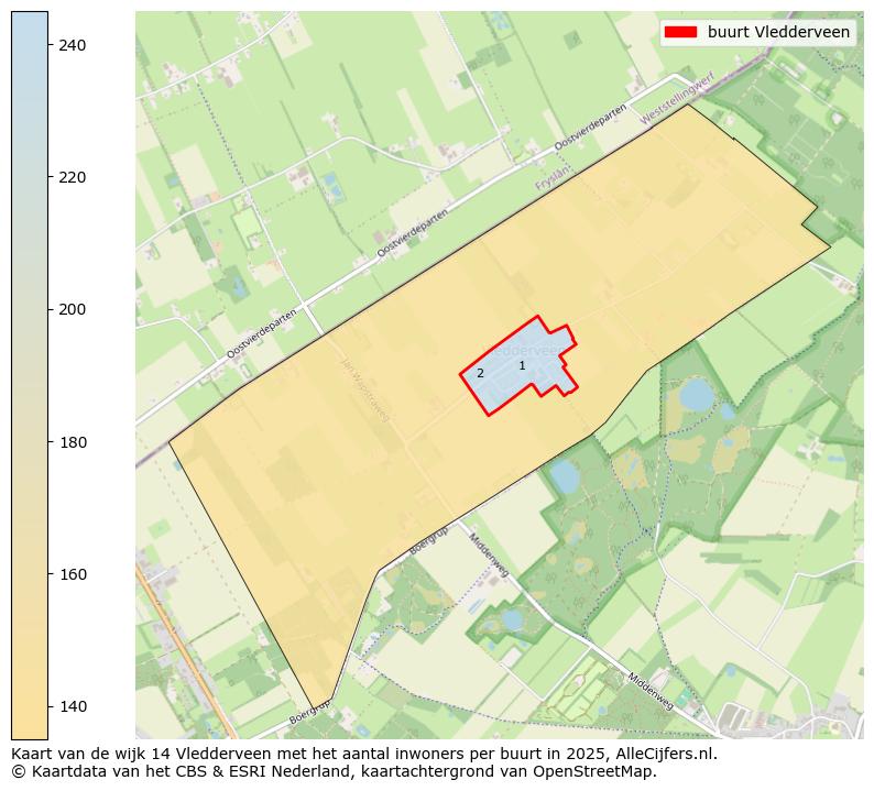 Afbeelding van de buurt Vledderveen op de kaart.