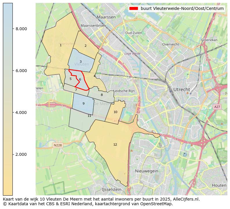 Afbeelding van de buurt Vleuterweide-Noord/Oost/Centrum op de kaart.