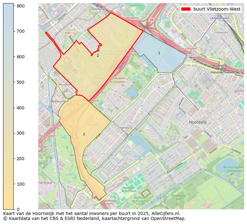 Afbeelding van de buurt Vlietzoom-West op de kaart.