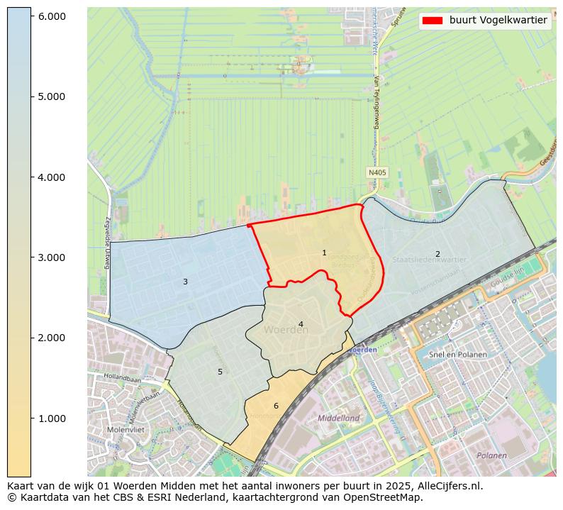 Afbeelding van de buurt Vogelkwartier op de kaart.