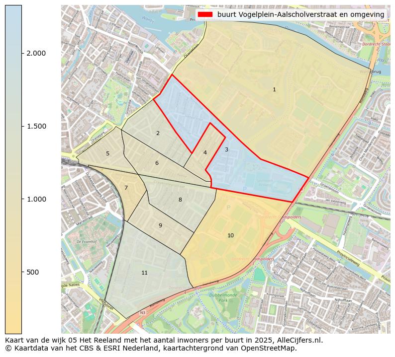 Afbeelding van de buurt Vogelplein-Aalscholverstraat en omgeving op de kaart.