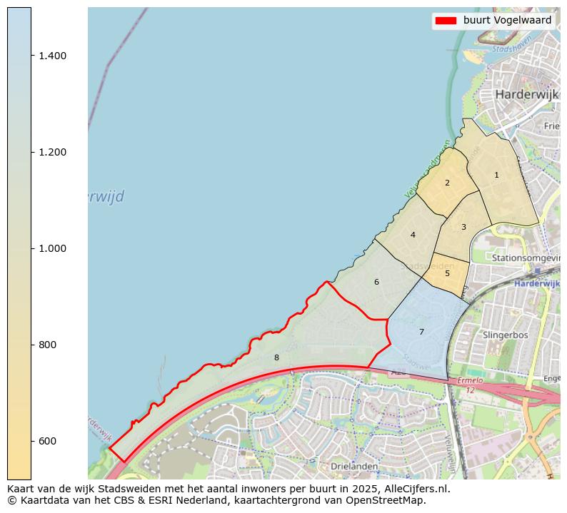 Afbeelding van de buurt Vogelwaard op de kaart.