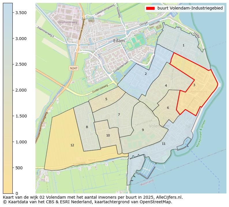 Afbeelding van de buurt Volendam-Industriegebied op de kaart.