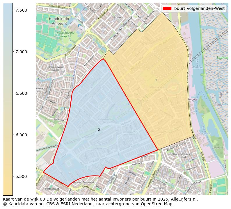 Afbeelding van de buurt Volgerlanden-West op de kaart.