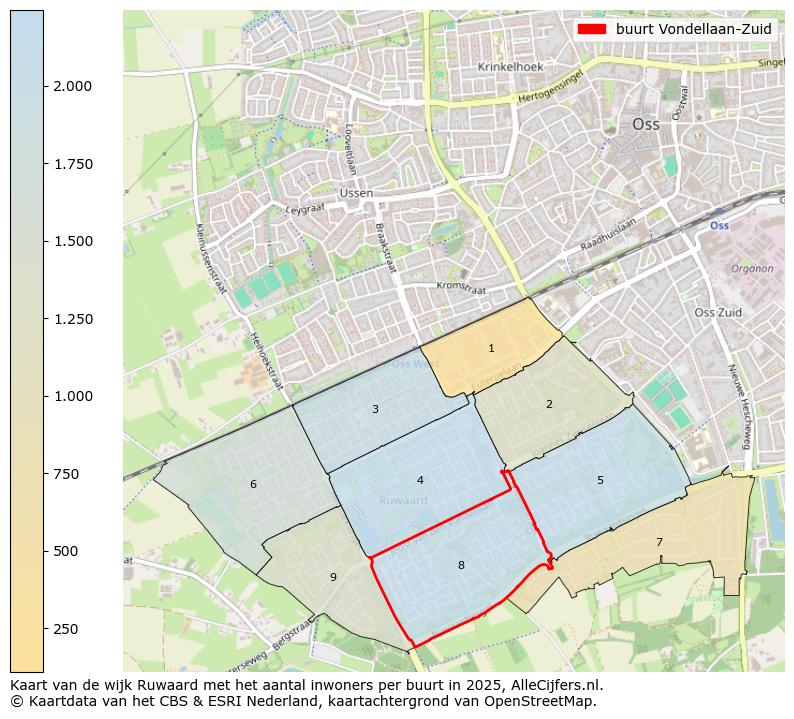 Afbeelding van de buurt Vondellaan-Zuid op de kaart.