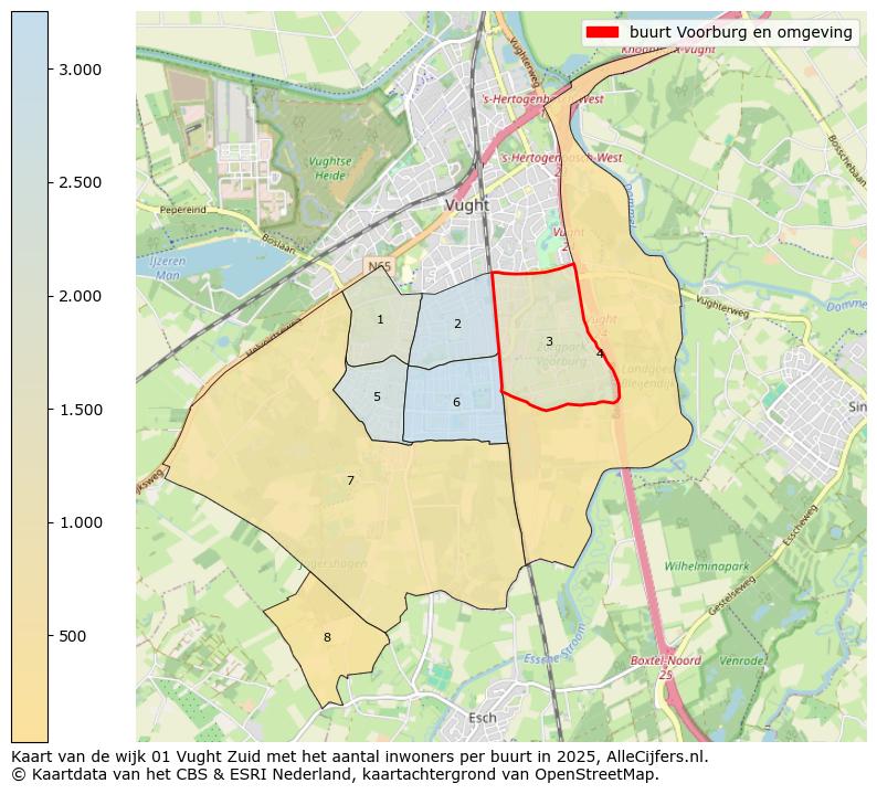 Afbeelding van de buurt Voorburg en omgeving op de kaart.