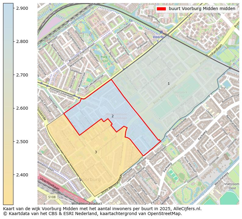 Afbeelding van de buurt Voorburg Midden midden op de kaart.