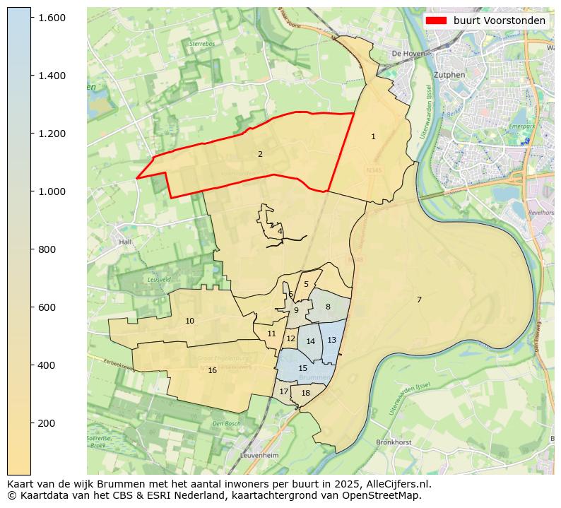 Afbeelding van de buurt Voorstonden op de kaart.