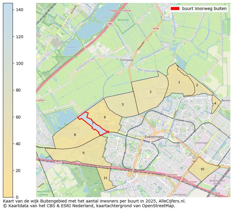 Afbeelding van de buurt Voorweg buiten op de kaart.