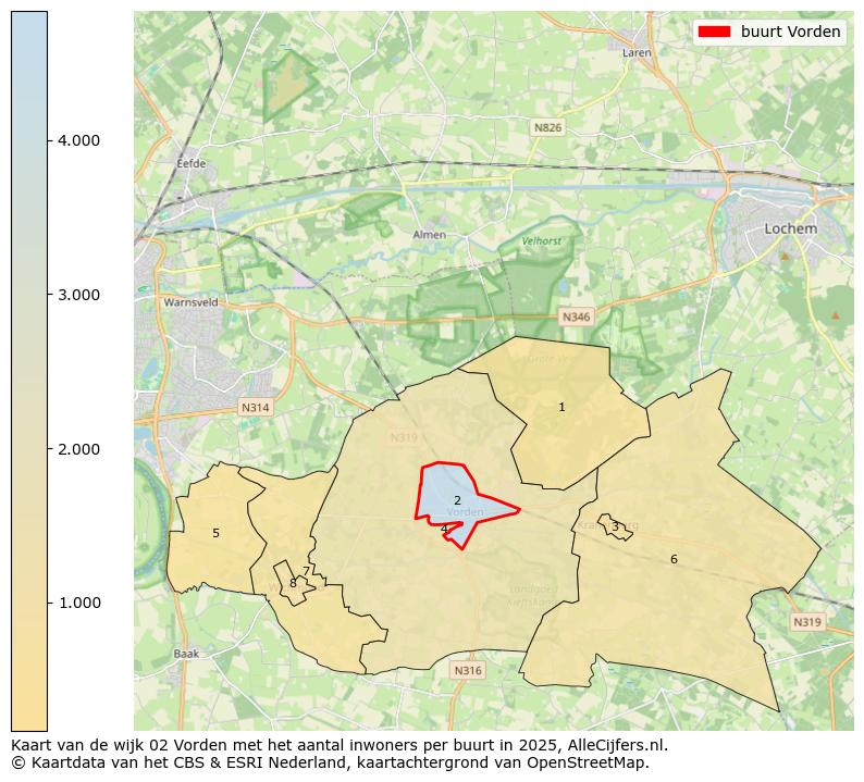 Afbeelding van de buurt Vorden op de kaart.