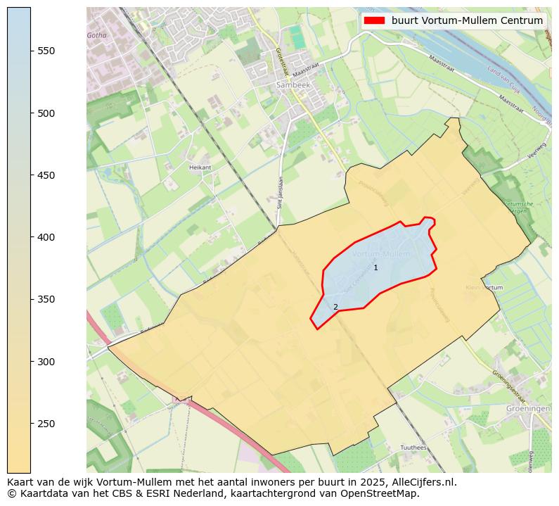 Afbeelding van de buurt Vortum-Mullem Centrum op de kaart.