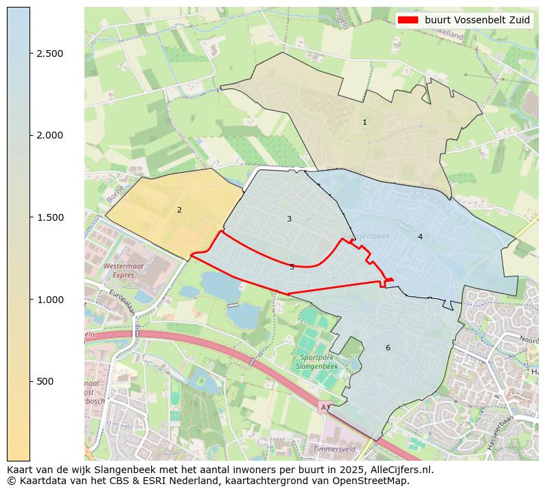 Afbeelding van de buurt Vossenbelt Zuid op de kaart.