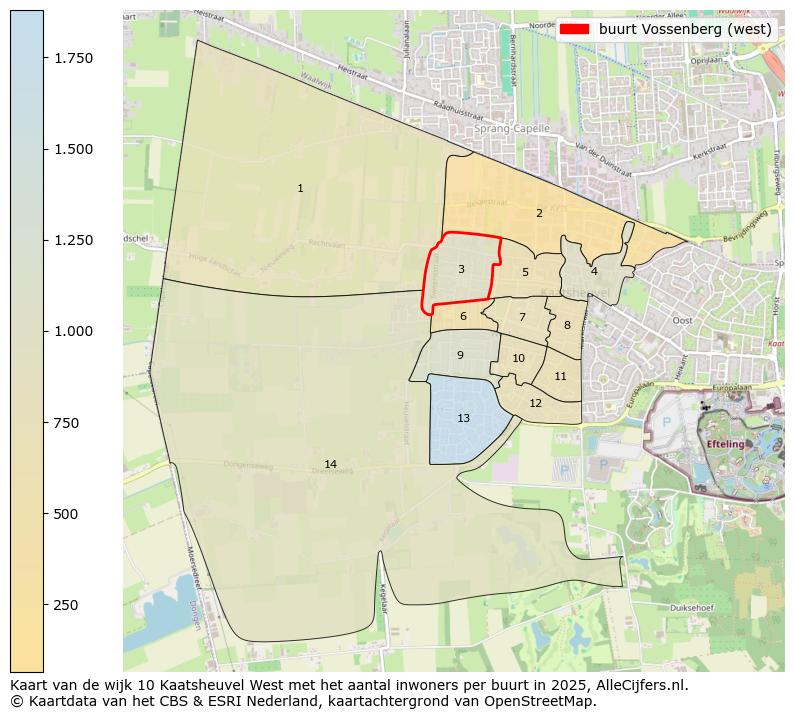 Afbeelding van de buurt Vossenberg (west) op de kaart.