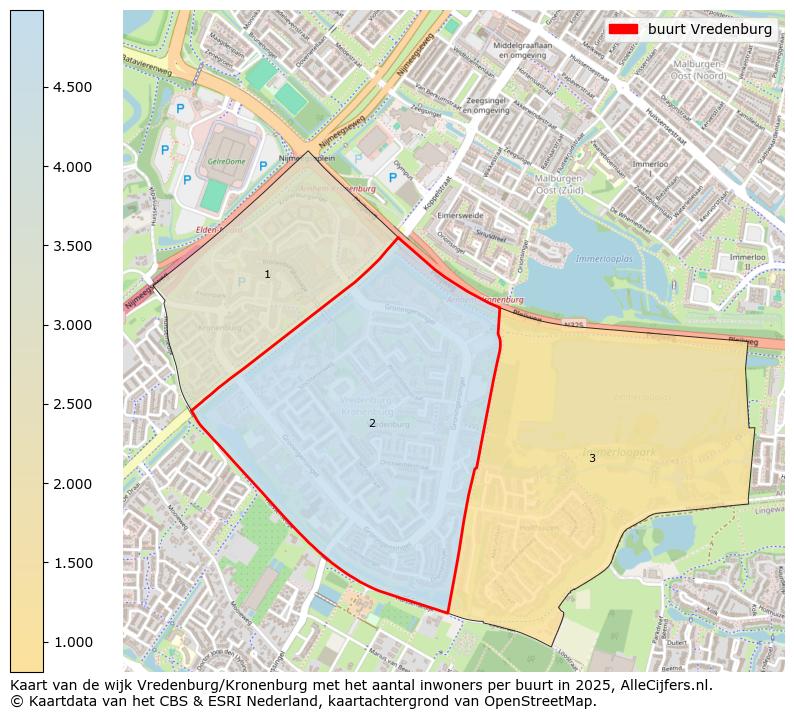 Afbeelding van de buurt Vredenburg op de kaart.