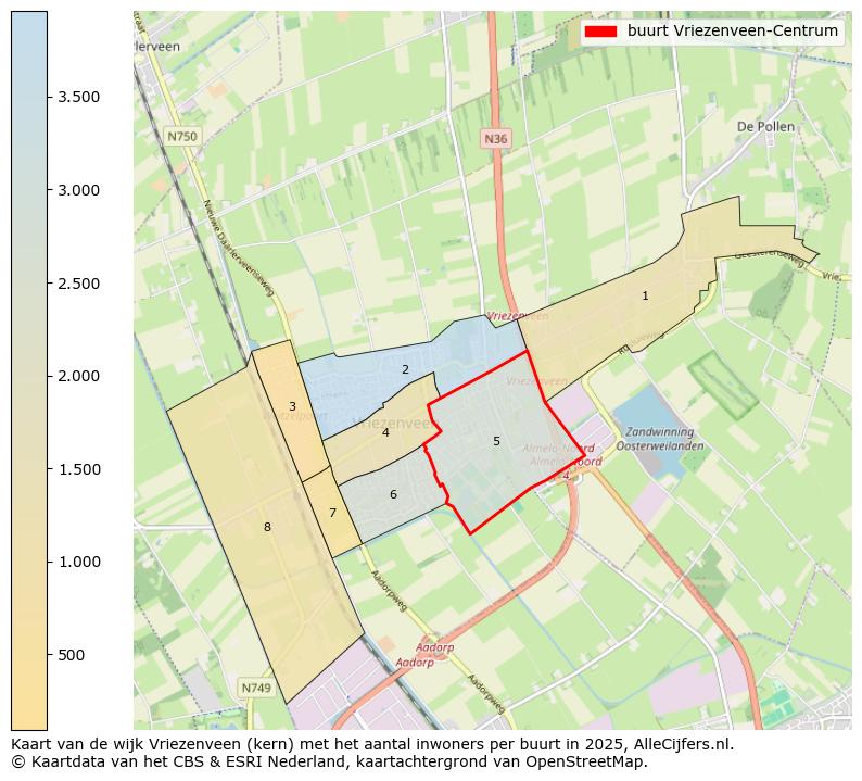 Afbeelding van de buurt Vriezenveen-Centrum op de kaart.