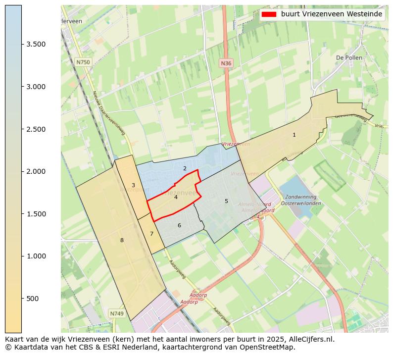 Afbeelding van de buurt Vriezenveen Westeinde op de kaart.