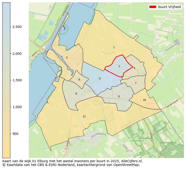 Afbeelding van de buurt Vrijheid op de kaart.