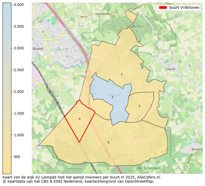 Afbeelding van de buurt Vrilkhoven op de kaart.