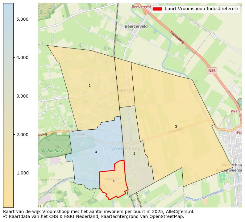 Afbeelding van de buurt Vroomshoop Industrieterein op de kaart.