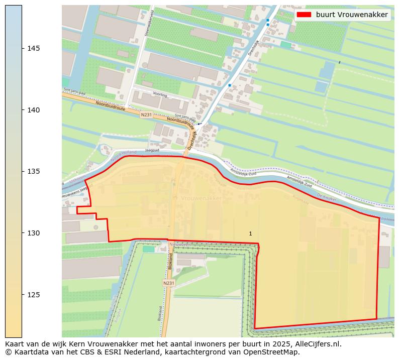 Afbeelding van de buurt Vrouwenakker op de kaart.