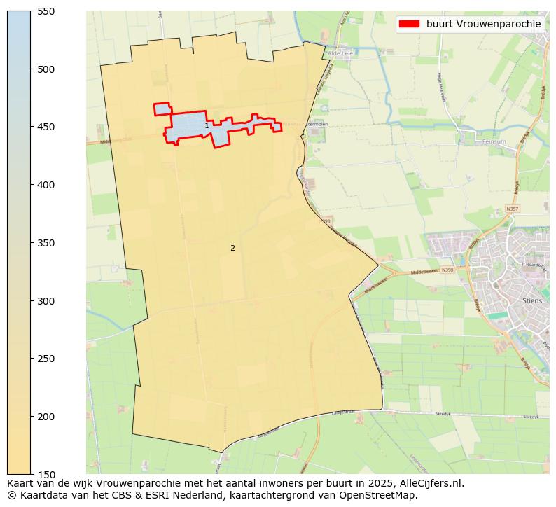 Afbeelding van de buurt Vrouwenparochie op de kaart.