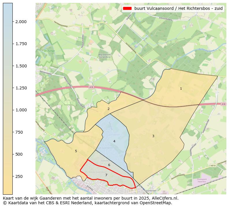 Afbeelding van de buurt Vulcaansoord / Het Richtersbos - zuid op de kaart.