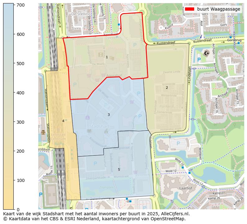 Afbeelding van de buurt Waagpassage op de kaart.