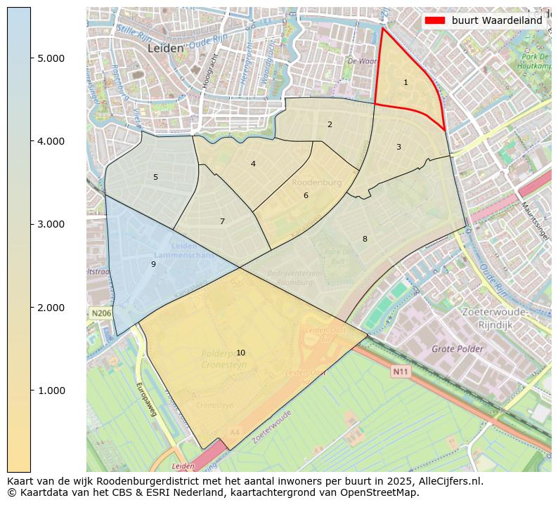 Afbeelding van de buurt Waardeiland op de kaart.