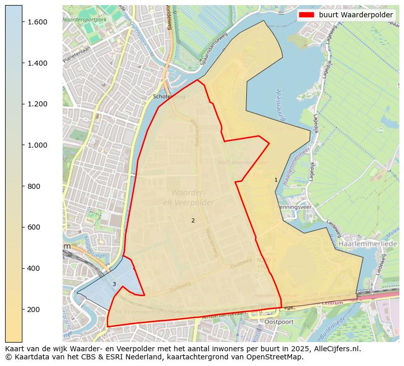 Afbeelding van de buurt Waarderpolder op de kaart.