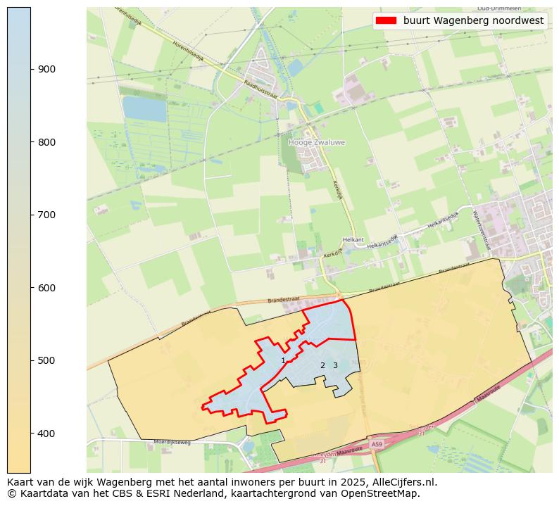 Afbeelding van de buurt Wagenberg noordwest op de kaart.