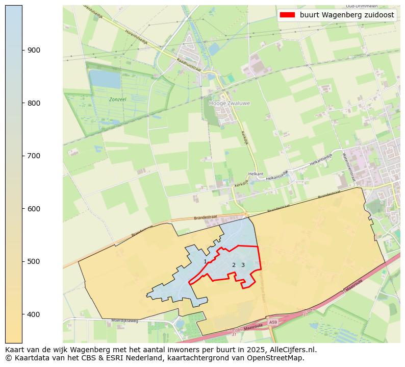 Afbeelding van de buurt Wagenberg zuidoost op de kaart.