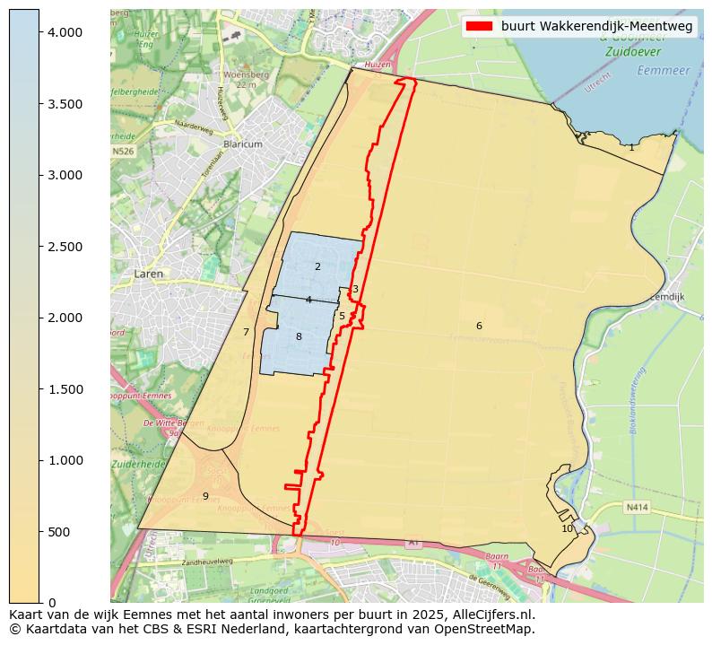 Afbeelding van de buurt Wakkerendijk-Meentweg op de kaart.